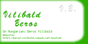 vilibald beros business card
